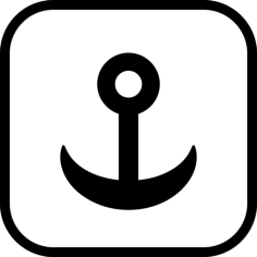 Port Sign Line Tracing Svg Vector, Free Vectors File